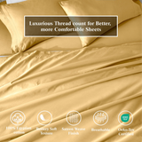 650 Thread Count Egyptian Cotton Sateen Sheet Set