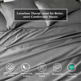 Egyptian Cotton Sateen Sheet Set 650 Thread Count