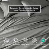 100% Egyptian Cotton 650 Thread Count Solid Pillowcase Set