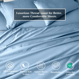 650 Thread Count Egyptian Cotton Sateen Sheet Set
