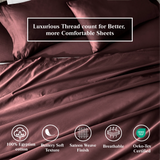 650 Thread Count Egyptian Cotton Sateen Sheet Set