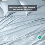 Egyptian Cotton Sateen Sheet Set 650 Thread Count
