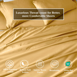 650 Thread Count Egyptian Cotton Sateen Sheet Set