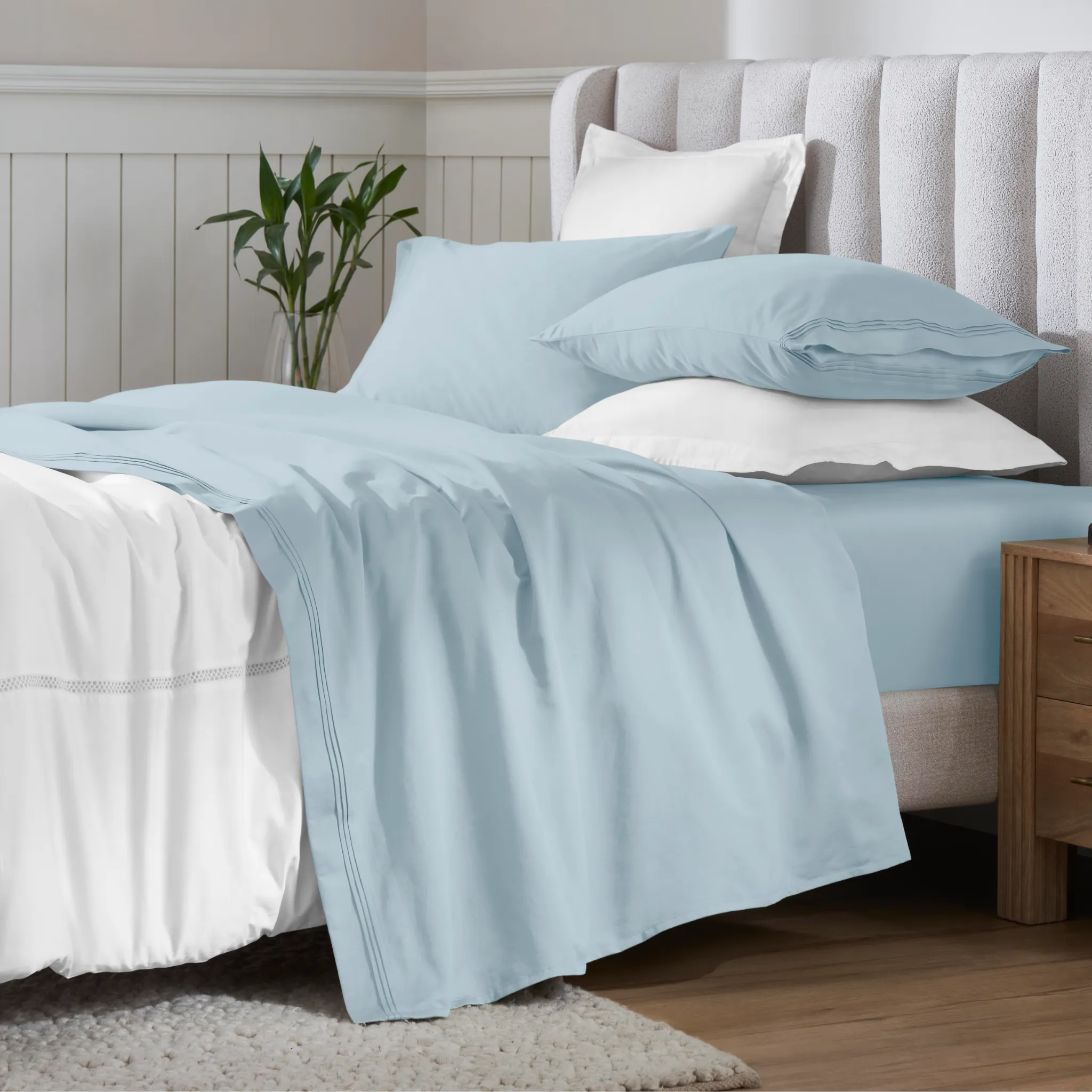 650 Thread Count Egyptian Cotton Sateen Sheet Set