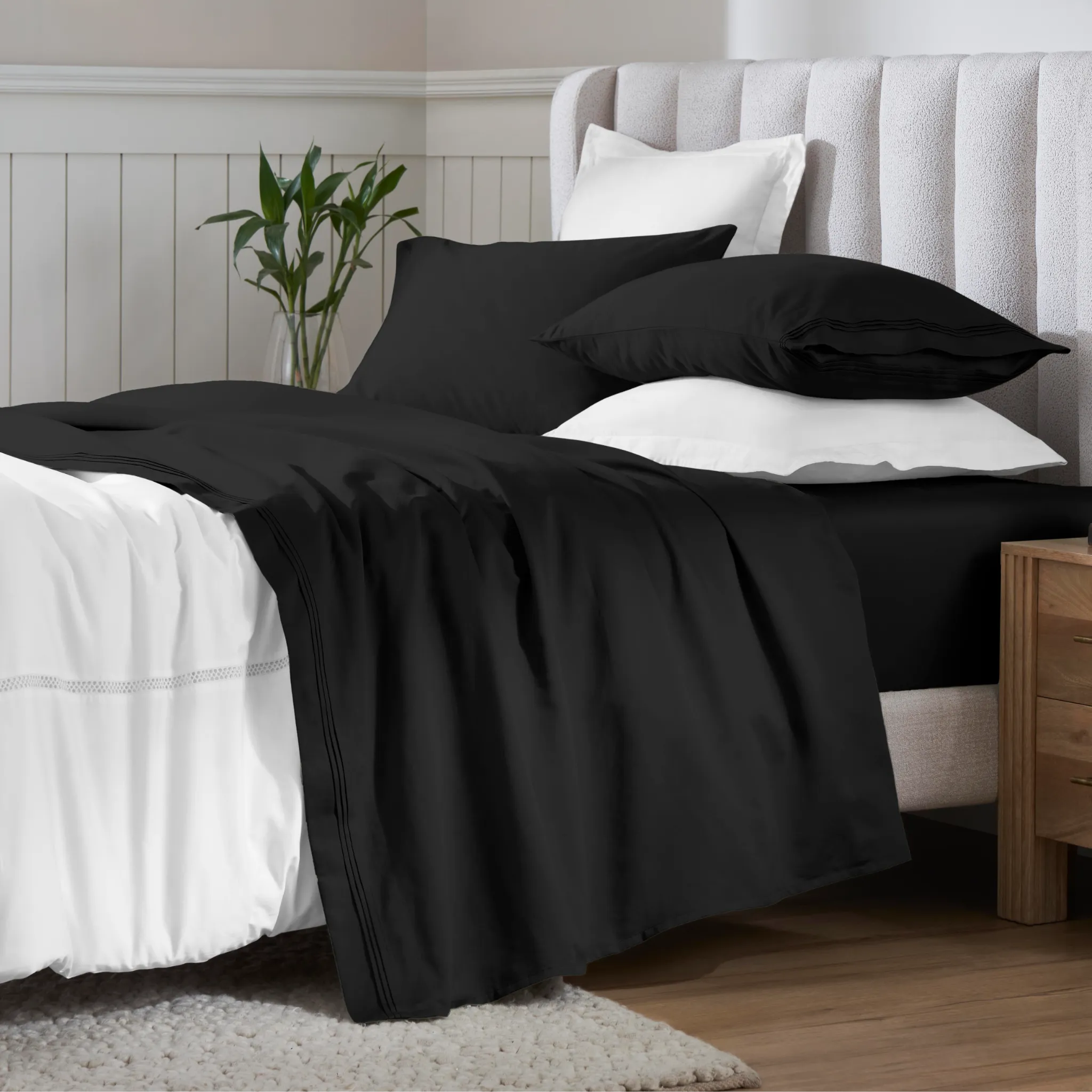 650 Thread Count Egyptian Cotton Sateen Sheet Set