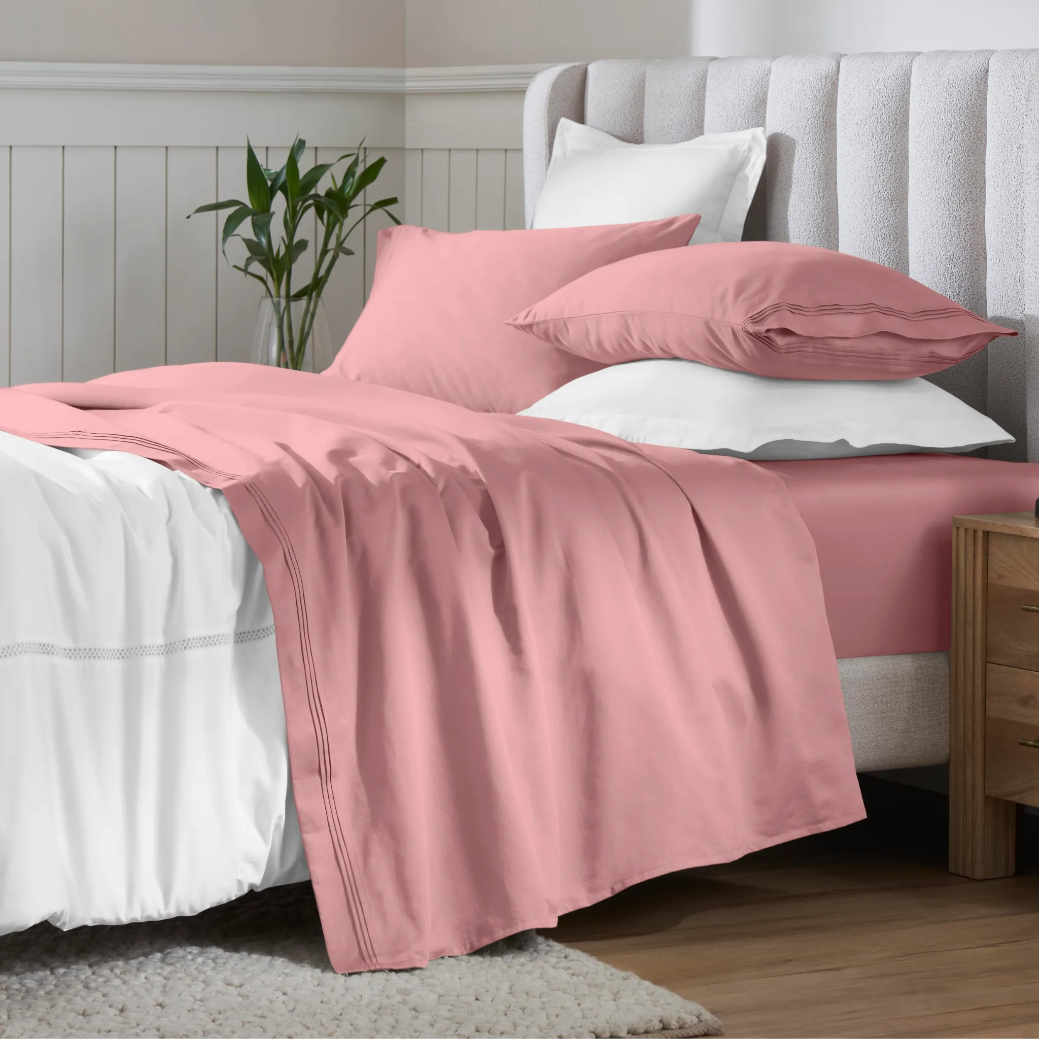650 Thread Count Egyptian Cotton Sateen Sheet Set