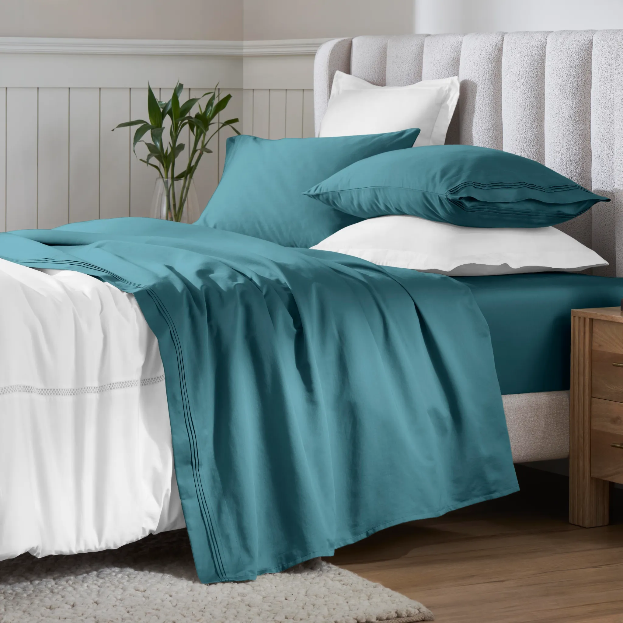 650 Thread Count Egyptian Cotton Sateen Sheet Set