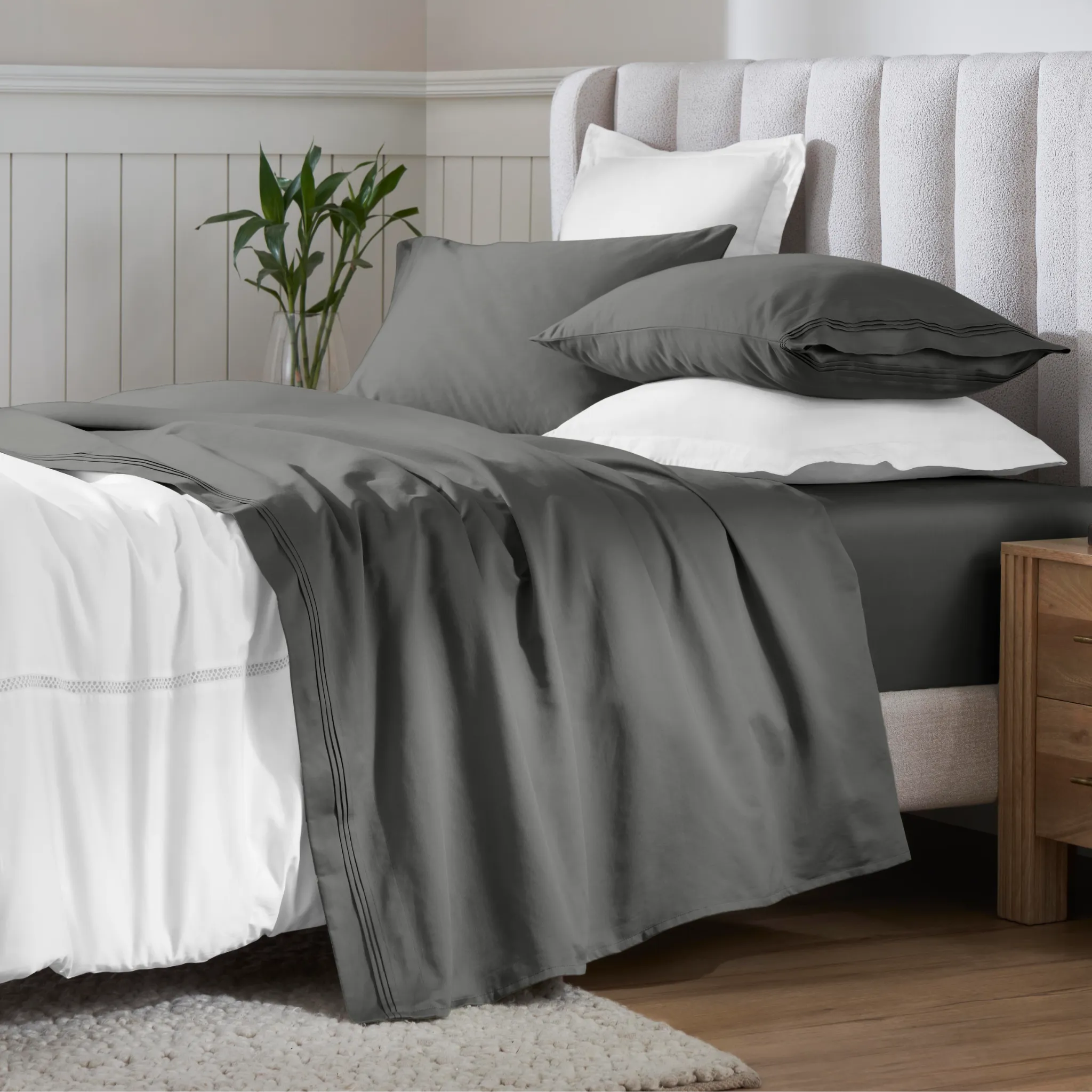 650 Thread Count Egyptian Cotton Sateen Sheet Set
