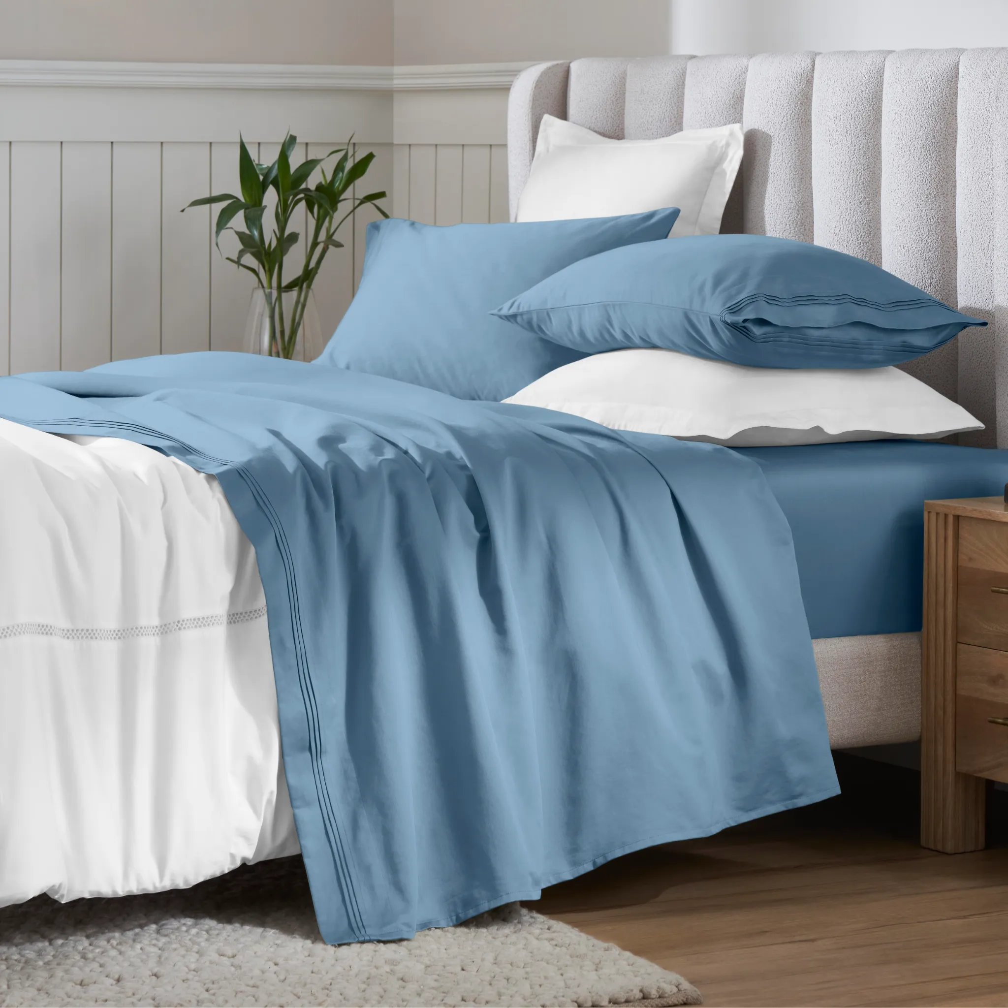 650 Thread Count Egyptian Cotton Sateen Sheet Set