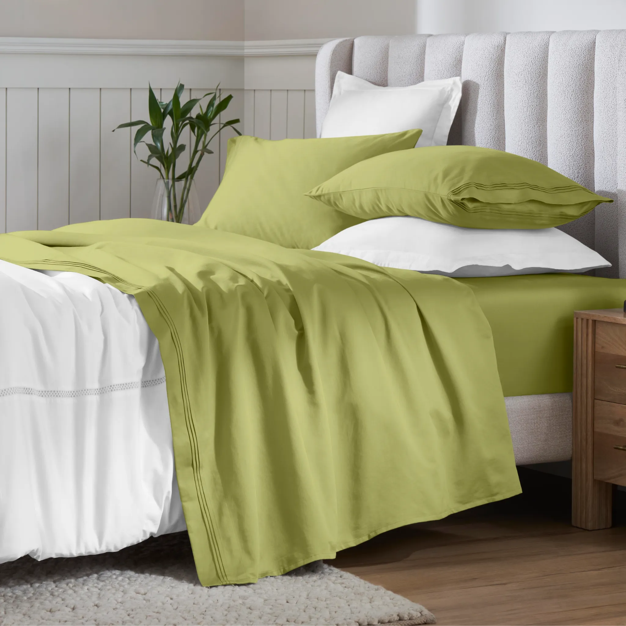 650 Thread Count Egyptian Cotton Sateen Sheet Set