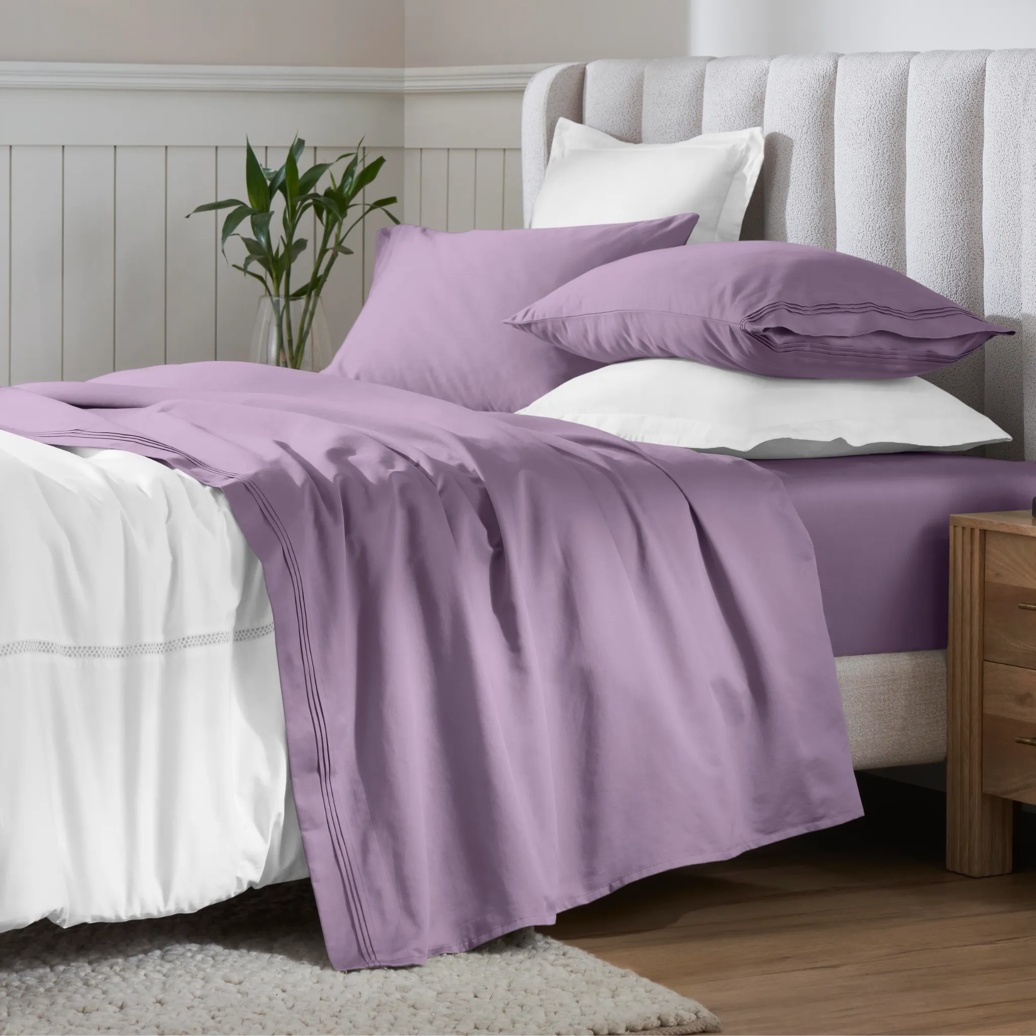 650 Thread Count Egyptian Cotton Sateen Sheet Set