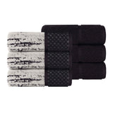 Lodi Cotton 6-Piece Hand Towel Set – Mid-Weight Bathroom or Kitchen Solids & Patterns