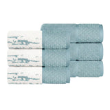 Lodi Cotton 6-Piece Hand Towel Set – Mid-Weight Bathroom or Kitchen Solids & Patterns