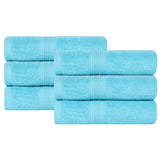 Eco-Friendly Ring-Spun Cotton 6-Piece Hand Towel Set