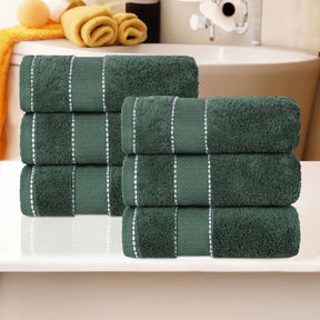 Niles Egyptian Giza Cotton Dobby Ultra-Plush Hand Towel - Forest Green