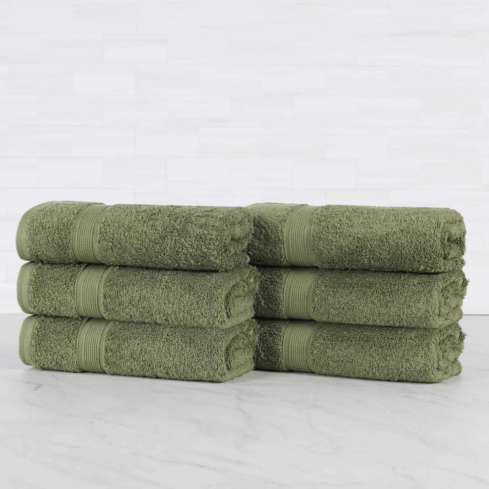 Oregon Organic Cotton Medium Weight Solid Hand Towel, Set of 6 - Hand Towel by Superior Brand