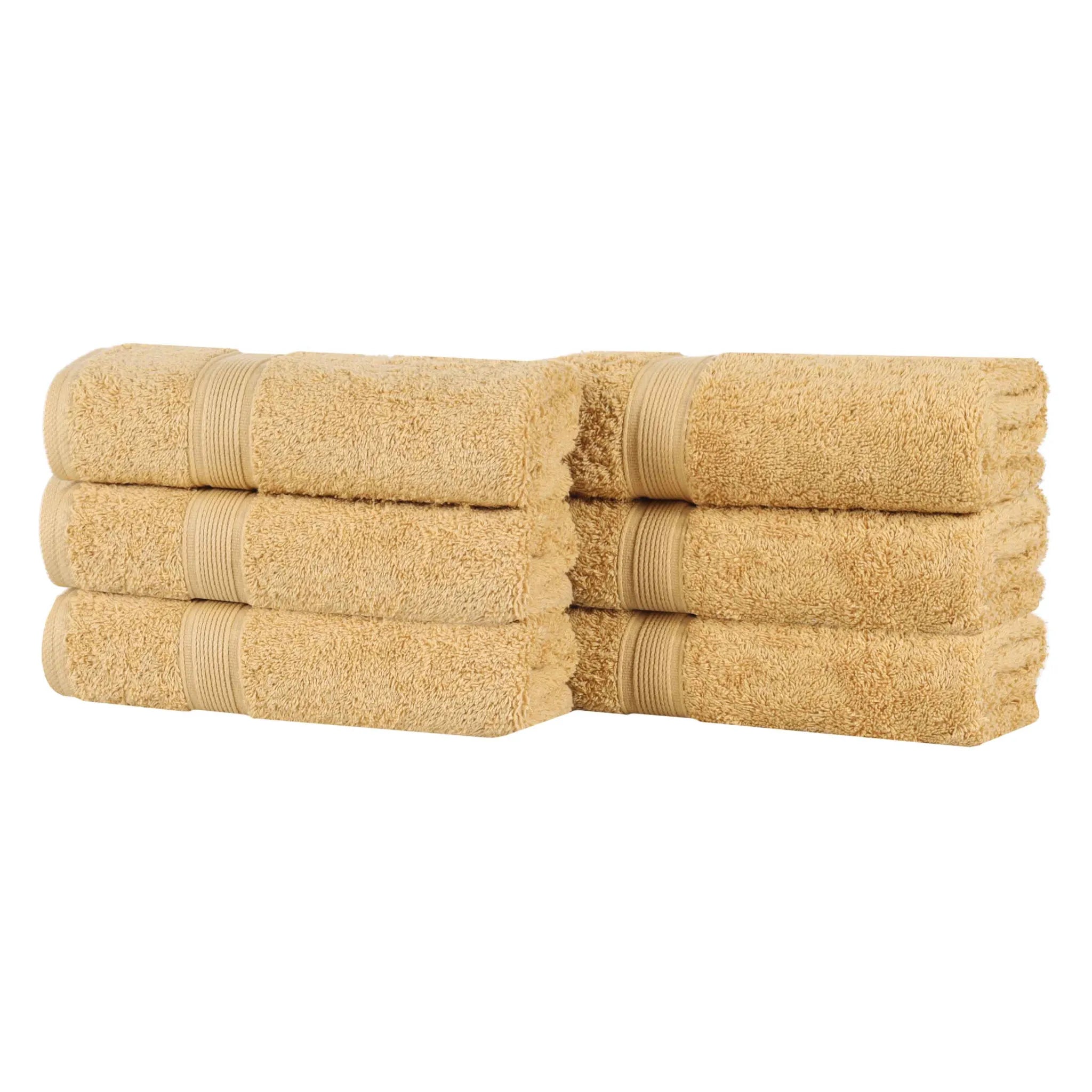 Oregon Organic Cotton Medium Weight Solid Hand Towel, Set of 6 - Hand Towel by Superior Brand