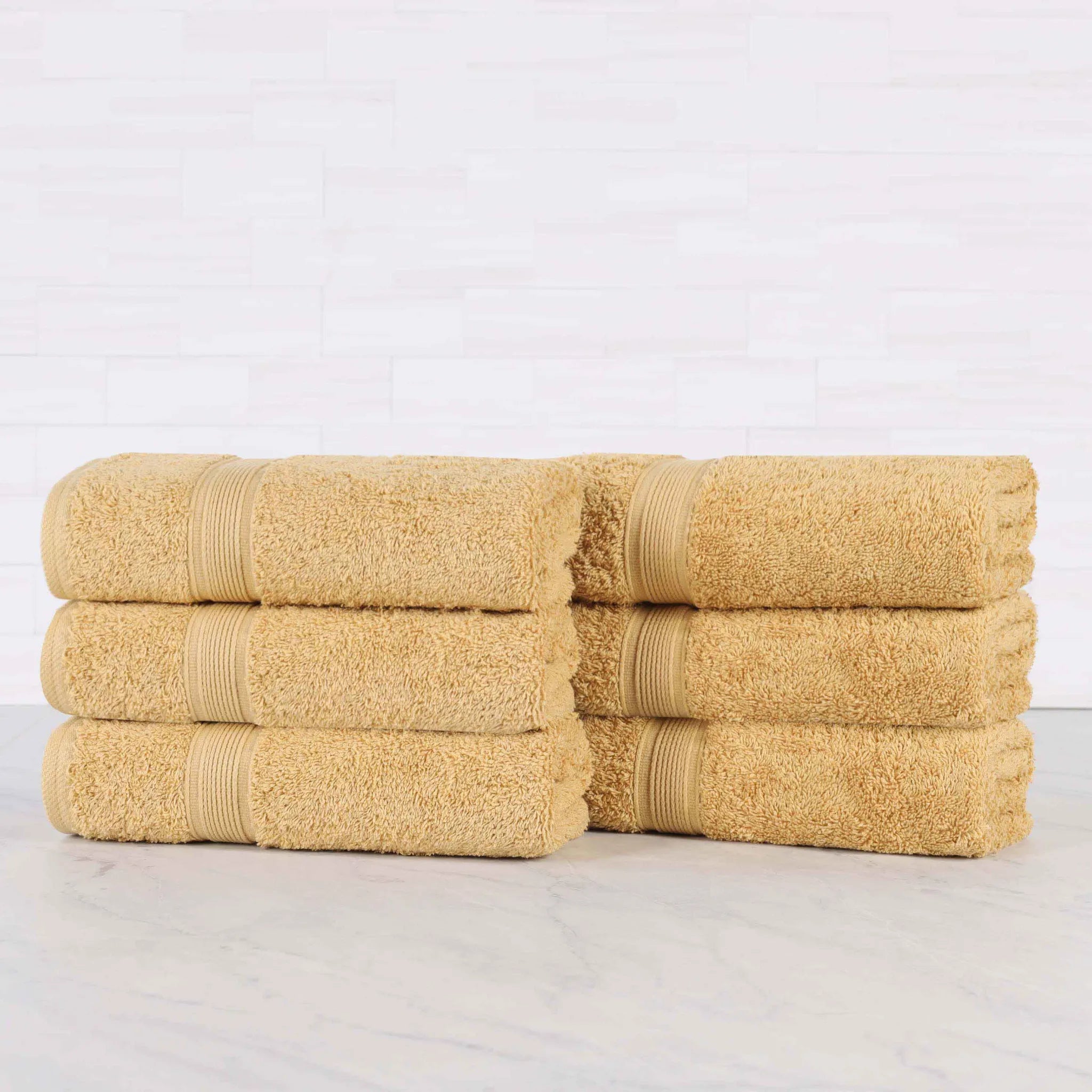 Oregon Organic Cotton Medium Weight Solid Hand Towel, Set of 6 - Hand Towel by Superior Brand