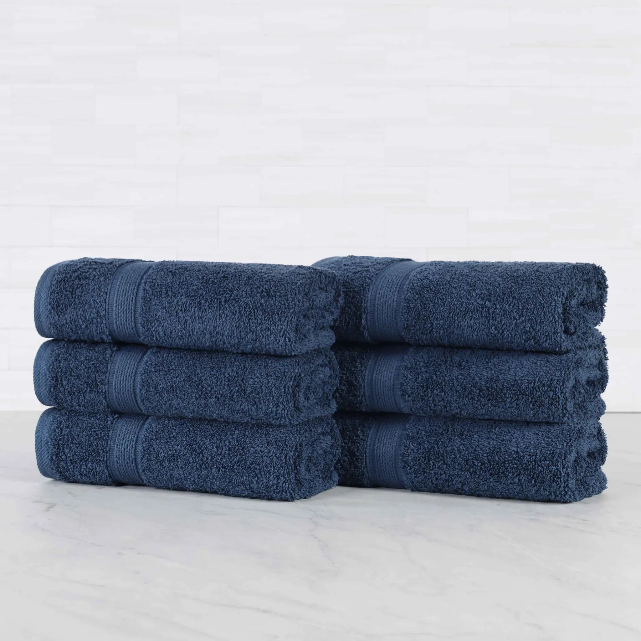 Oregon Organic Cotton Medium Weight Solid Hand Towel, Set of 6 - Hand Towel by Superior Brand