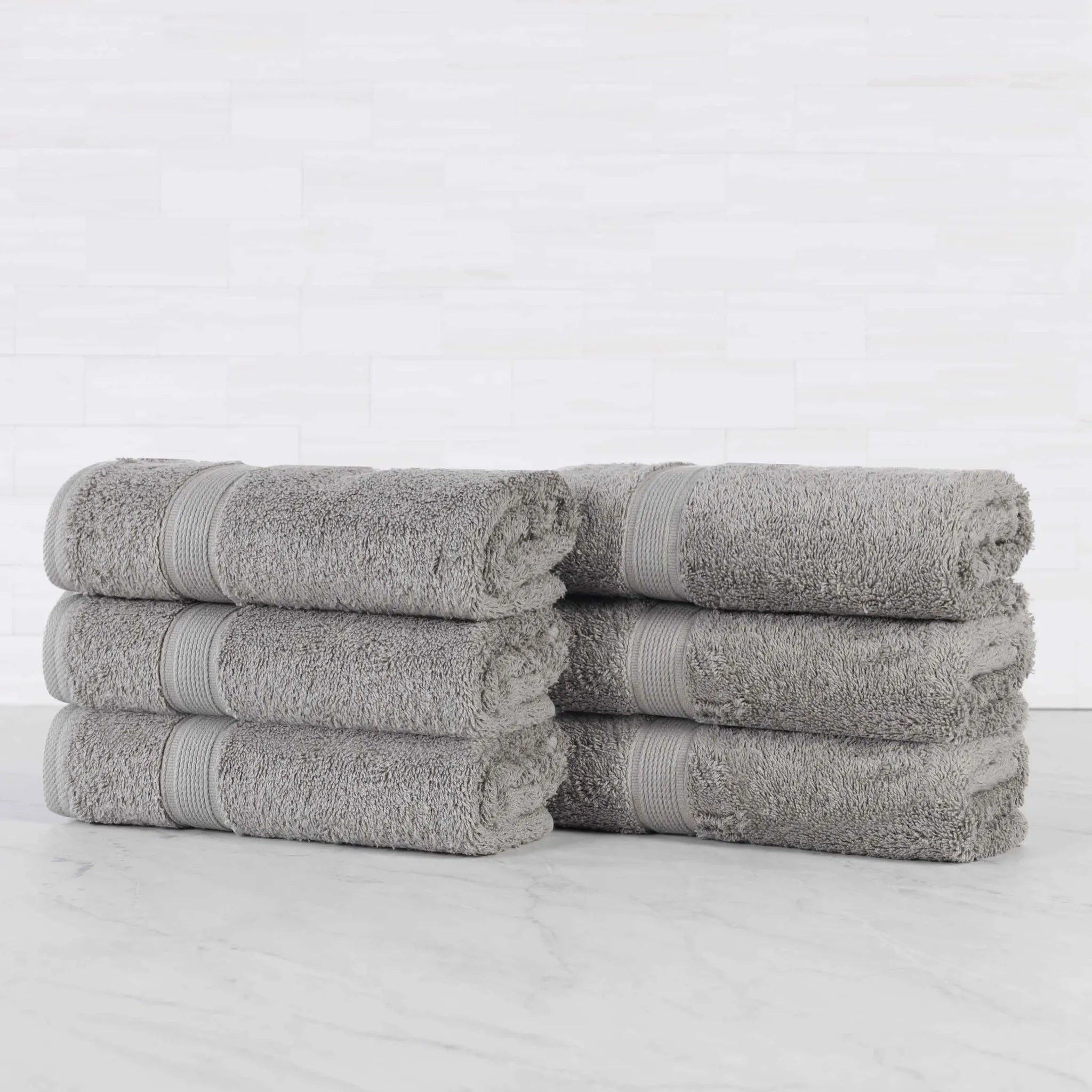 Oregon Organic Cotton Medium Weight Solid Hand Towel, Set of 6 - Hand Towel by Superior Brand