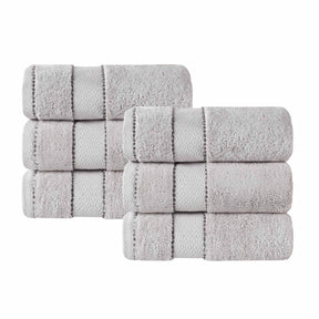 Niles Egyptian Giza Cotton Dobby Ultra-Plush Hand Towel - Platinum