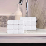 Napa Zero Twist Cotton Solid Waffle Honeycomb Hand Towel Set of 6 - Towel Set by Superior Brand
