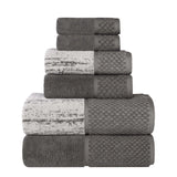 Lodi Cotton 6-Piece Bathroom Towel Set – Absorbent Mid-Weight Solids & Patterns
