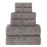 Zero Twist Cotton Waffle Towel Set 6-Piece - Napa - Towel Set by Superior Brand