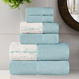 Lodi Cotton 6-Piece Bathroom Towel Set – Absorbent Mid-Weight Solids & Patterns