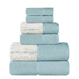 Lodi Cotton 6-Piece Bathroom Towel Set – Absorbent Mid-Weight Solids & Patterns