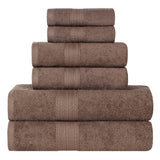 Eco-Friendly Ring-Spun Cotton 6-Piece Towel Set