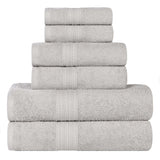 Eco-Friendly Ring-Spun Cotton 6-Piece Towel Set