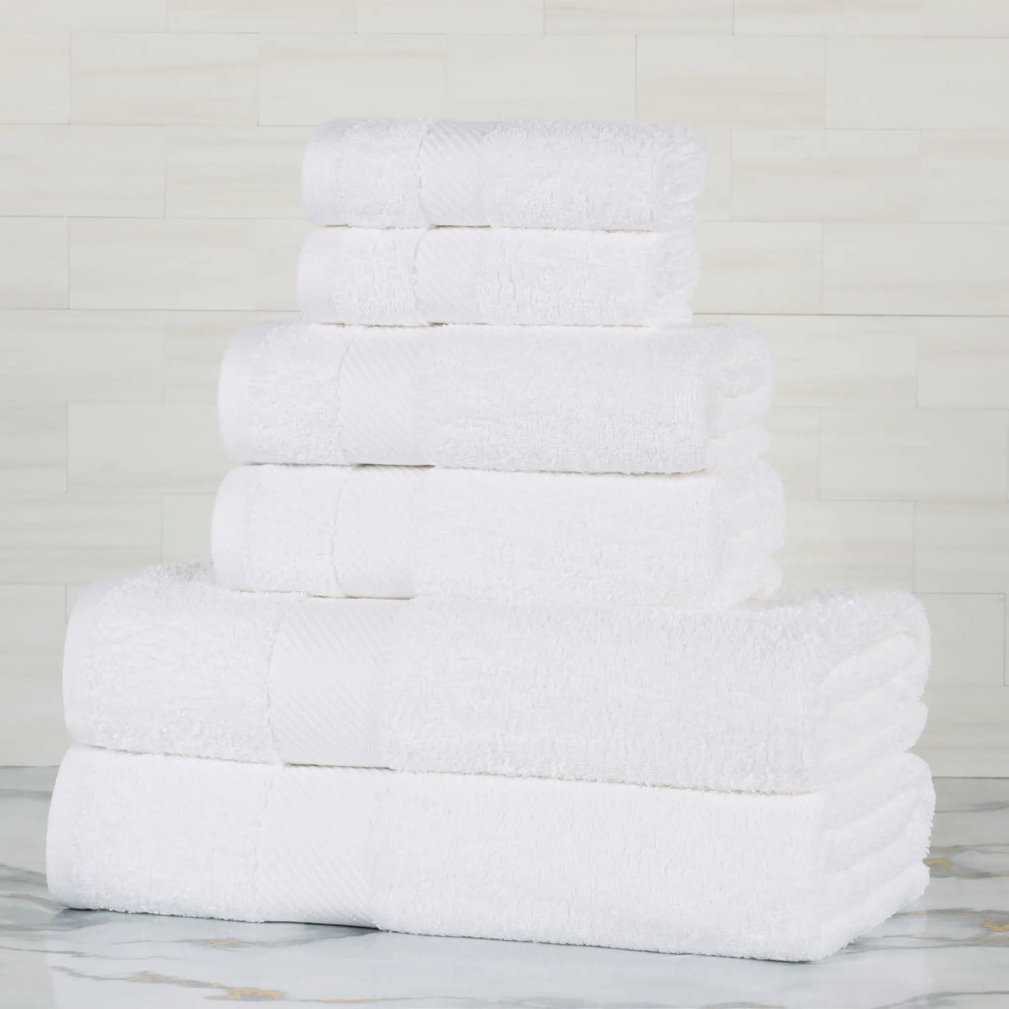 Egyptian Cotton Kendell Plush Towel Set 6 Piece