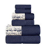 Lodi Cotton 6-Piece Bathroom Towel Set – Absorbent Mid-Weight Solids & Patterns