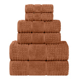 Zero Twist Cotton Waffle Towel Set 6-Piece - Napa