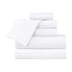 Soho Cotton Ribbed Textured Ultra Absorbent 6 Piece Towel Set - Towel Set by Superior Brand