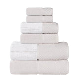 Lodi Cotton 6-Piece Bathroom Towel Set – Absorbent Mid-Weight Solids & Patterns