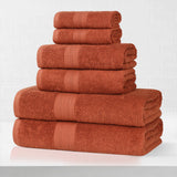 Eco-Friendly Ring-Spun Cotton 6-Piece Towel Set