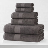 Eco-Friendly Ring-Spun Cotton 6-Piece Towel Set