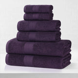 Eco-Friendly Ring-Spun Cotton 6-Piece Towel Set