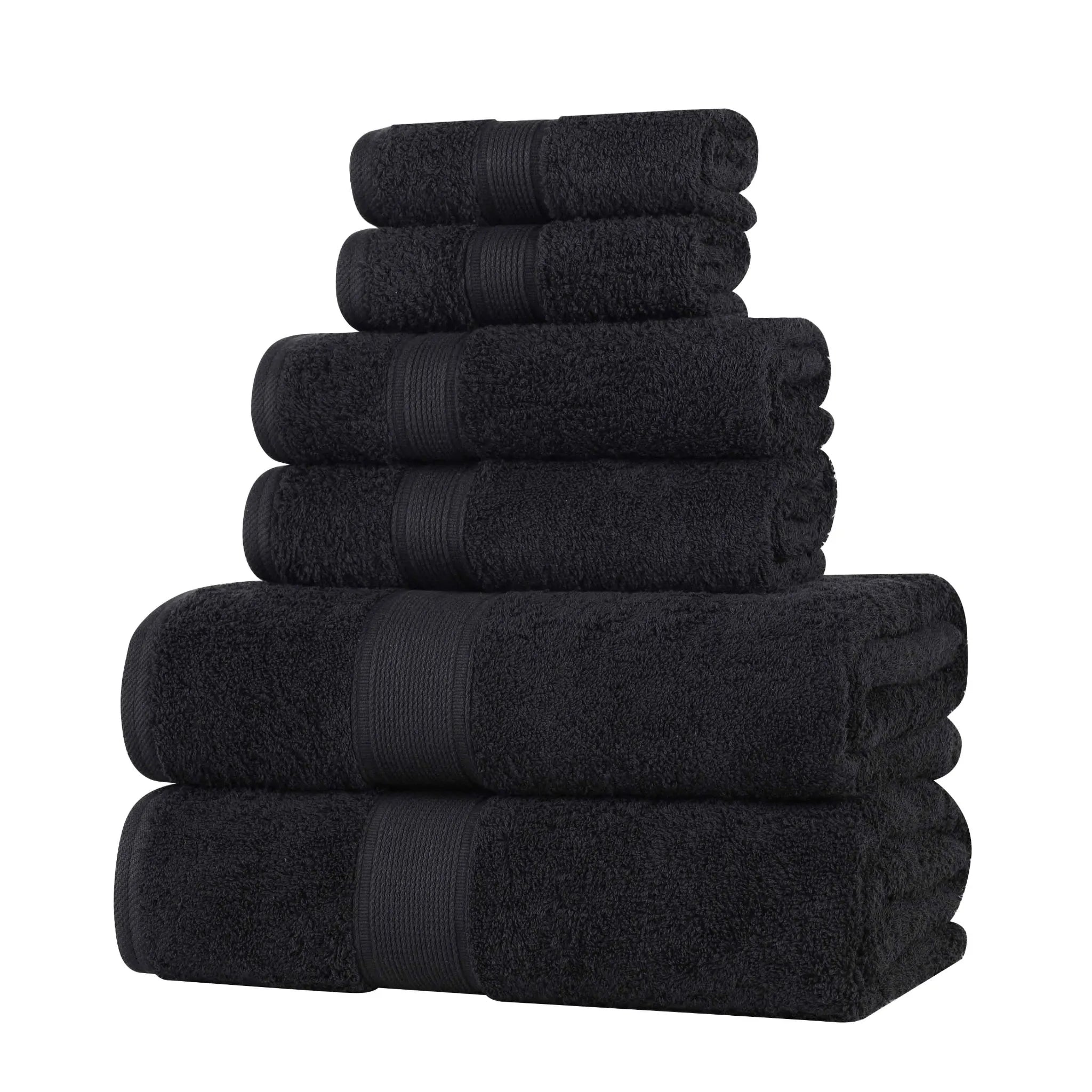 Oregon Organic Cotton Medium Weight Solid 6-Piece Towel Set - Towel Set by Superior Brand