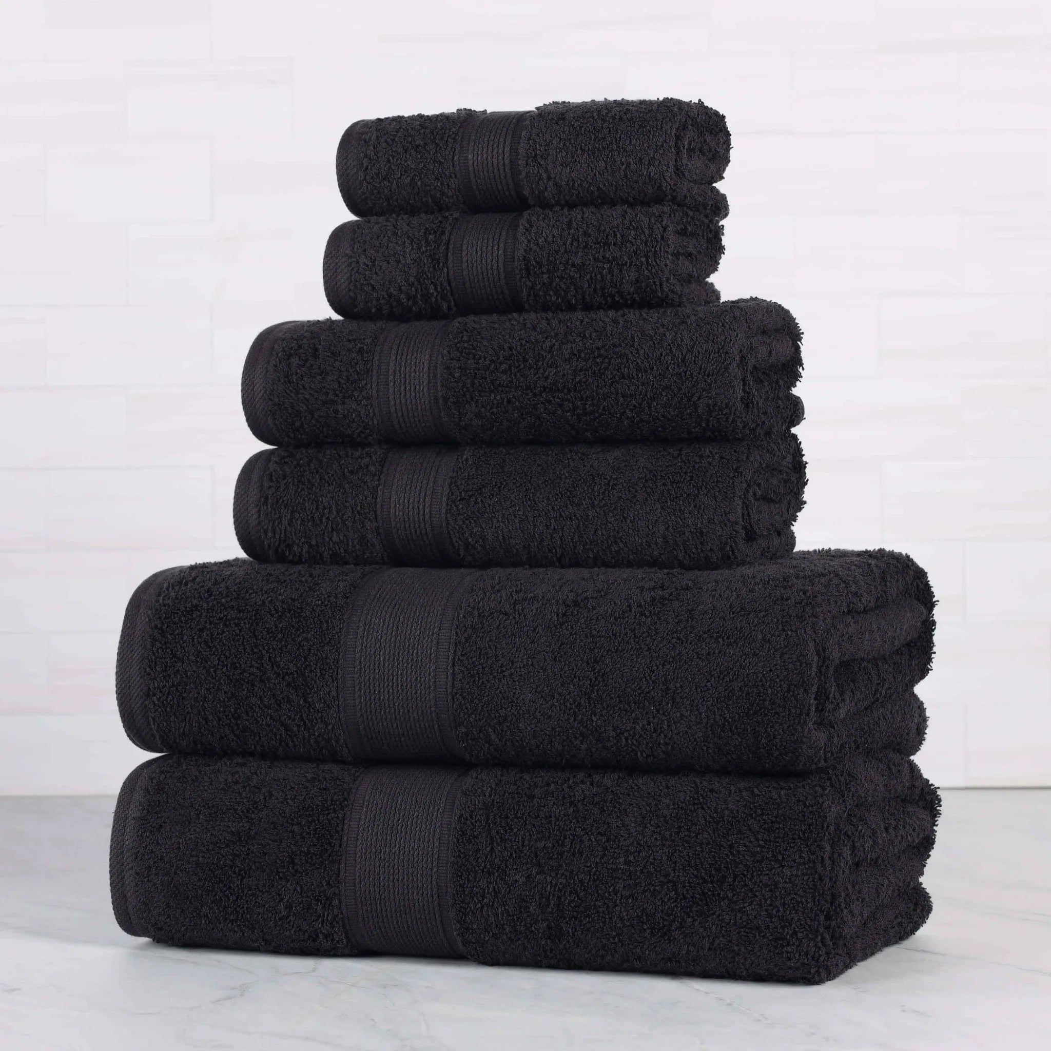 Oregon Organic Cotton Medium Weight Solid 6-Piece Towel Set - Towel Set by Superior Brand