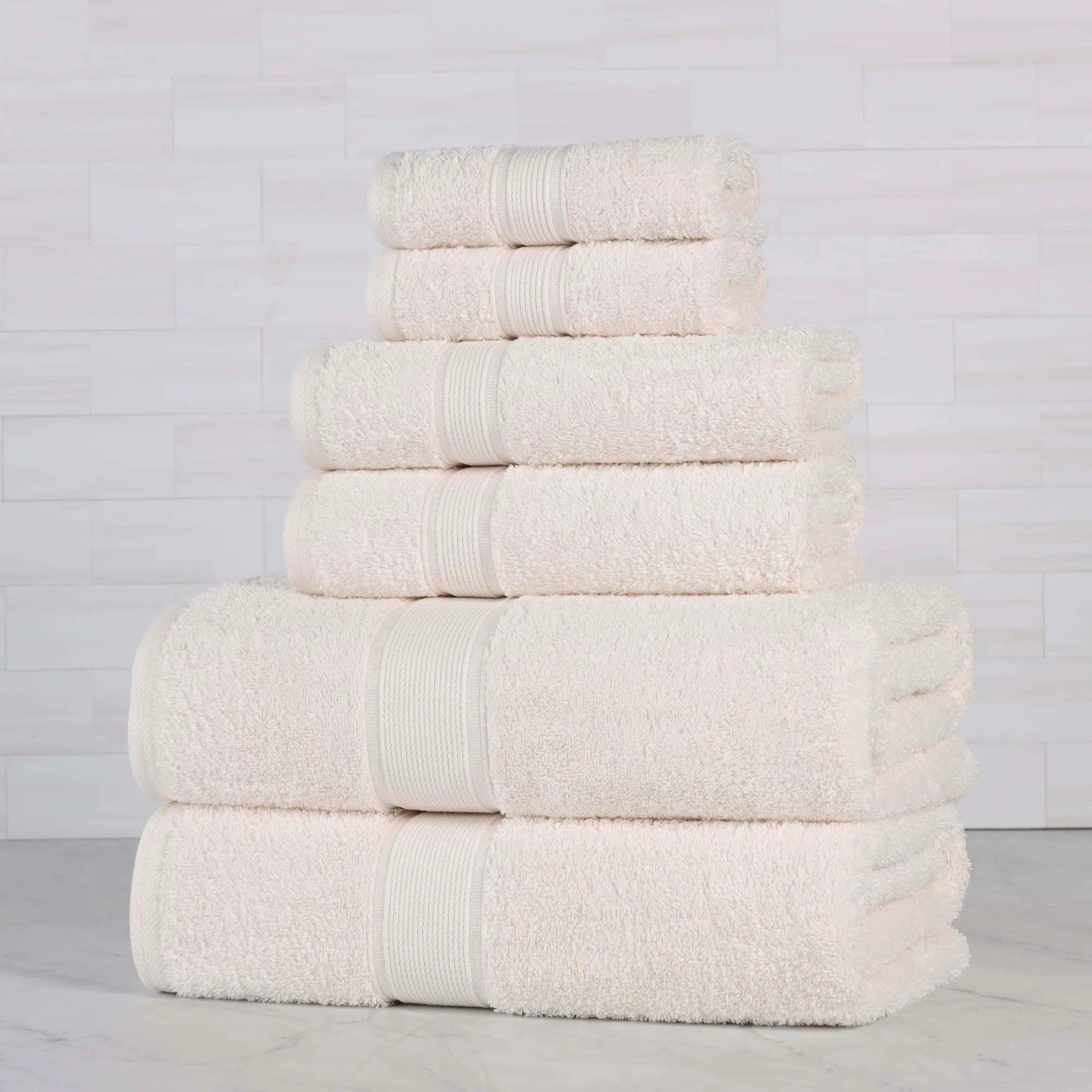 Oregon Organic Cotton Medium Weight Solid 6-Piece Towel Set - Towel Set by Superior Brand