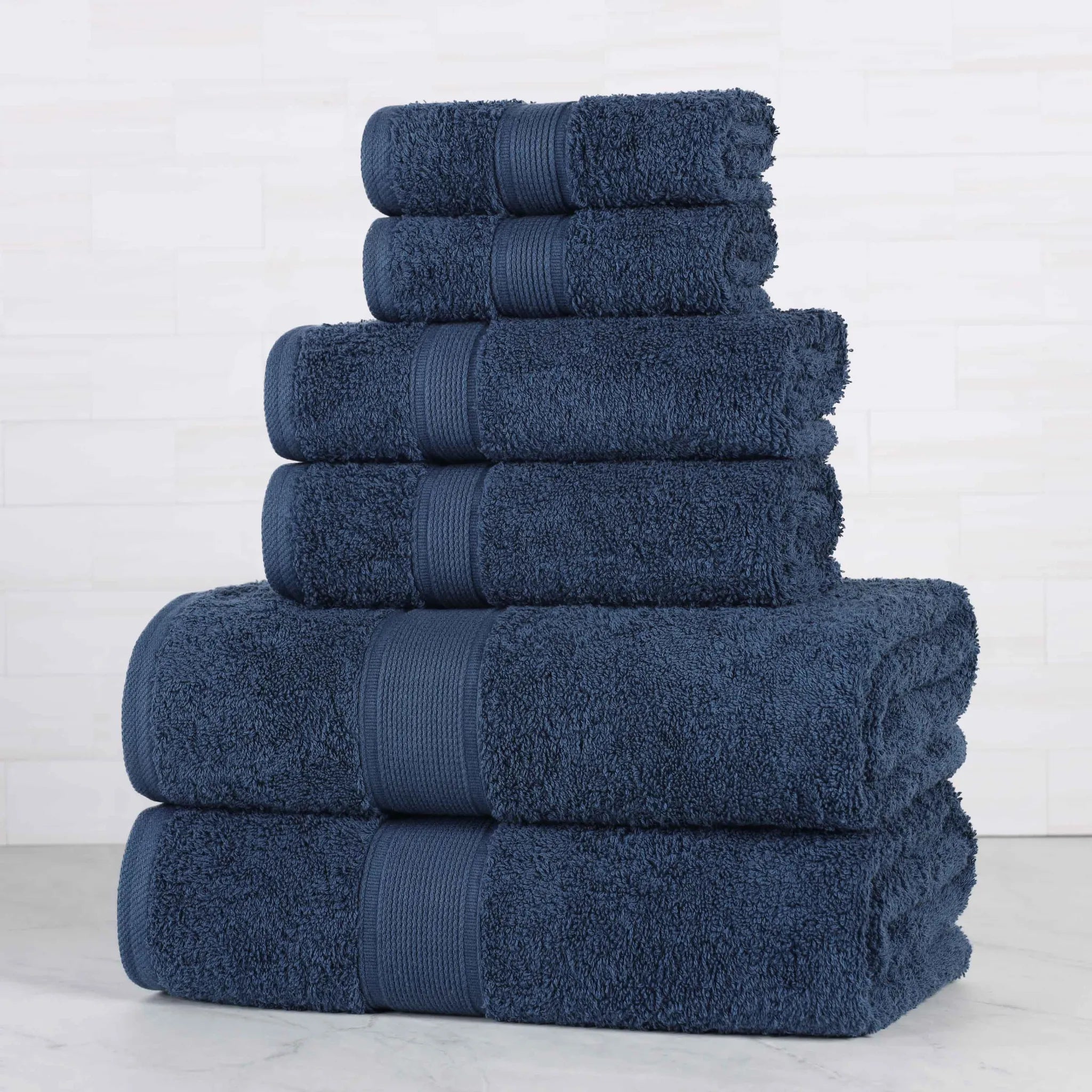 Oregon Organic Cotton Medium Weight Solid 6-Piece Towel Set - Towel Set by Superior Brand