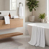 Marble Cotton Jacquard and Solid Towel Set 6 Piece