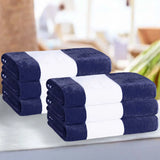 Cabana Stripe Oversized Cotton Beach Towel Sets