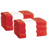 Cabana Stripe Oversized Cotton Beach Towel Sets