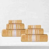 Sadie Zero Twist Cotton Absorbent Solid 6 Piece Towel Set