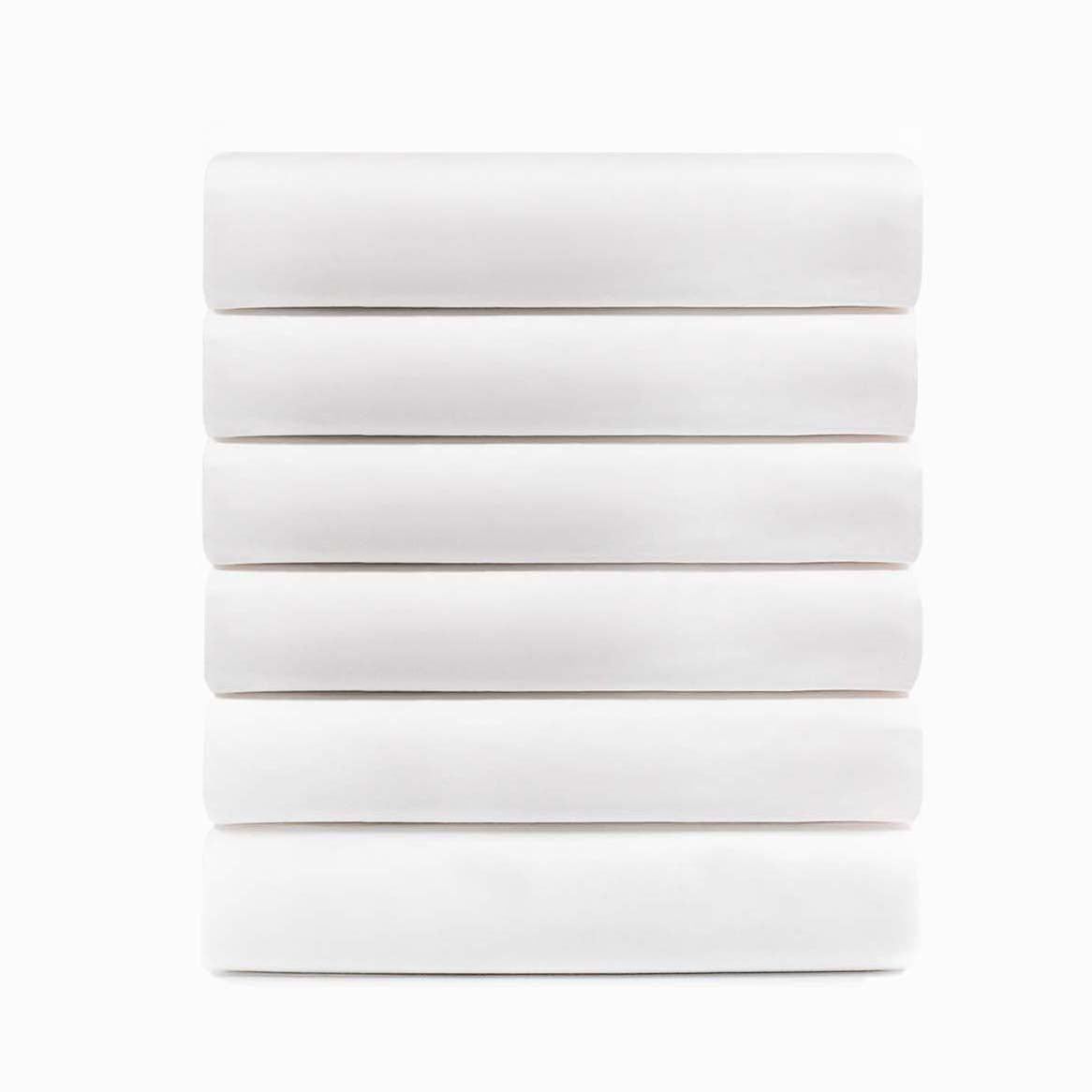 Cotton Blend Percale Hotel Quality Fitted Bed Sheets, Set of 3, 6, 12 - Fitted Sheet by Superior Brand