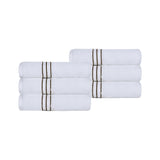 Ultra Plush Turkish Cotton Hand Towels – 6 Piece